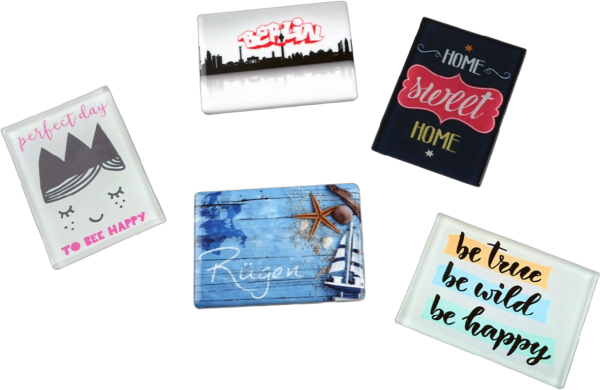 Kühlschrankmagnete Glas