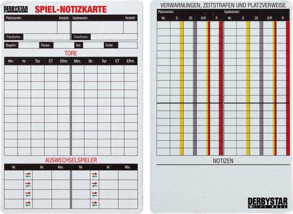 Spielnotizkarten