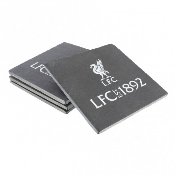 Liverpool FC 4er-Untersetzer aus Schiefer 10x10cm