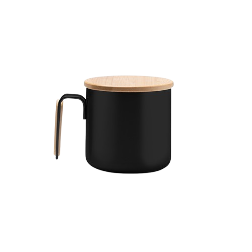 Edelstahl Tasse mit Deckel