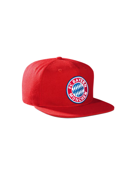 FC Bayern München Snapback Cap Kids Logo rot