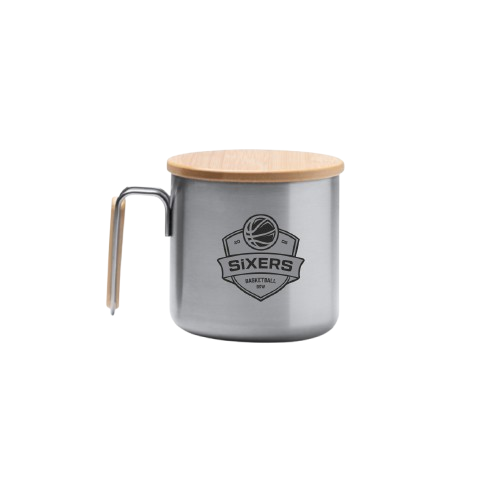 BSW Edelstahl Tasse mit Deckel