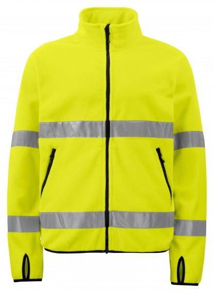 Pro Job 6327 Fleece Jacket EN ISO 20471 Class 3 Yellow L
