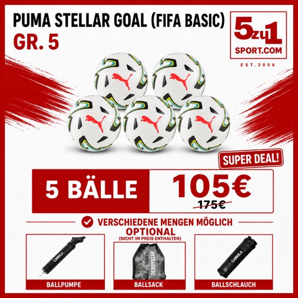 Puma STELLAR Goal (FIFA Basic) Gr.5 Ballpaket
