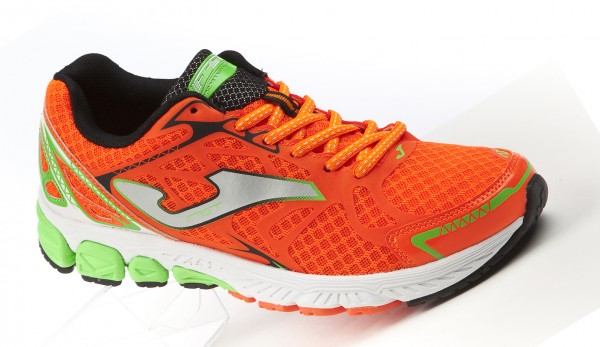 R.Fast orange-green Laufschuh